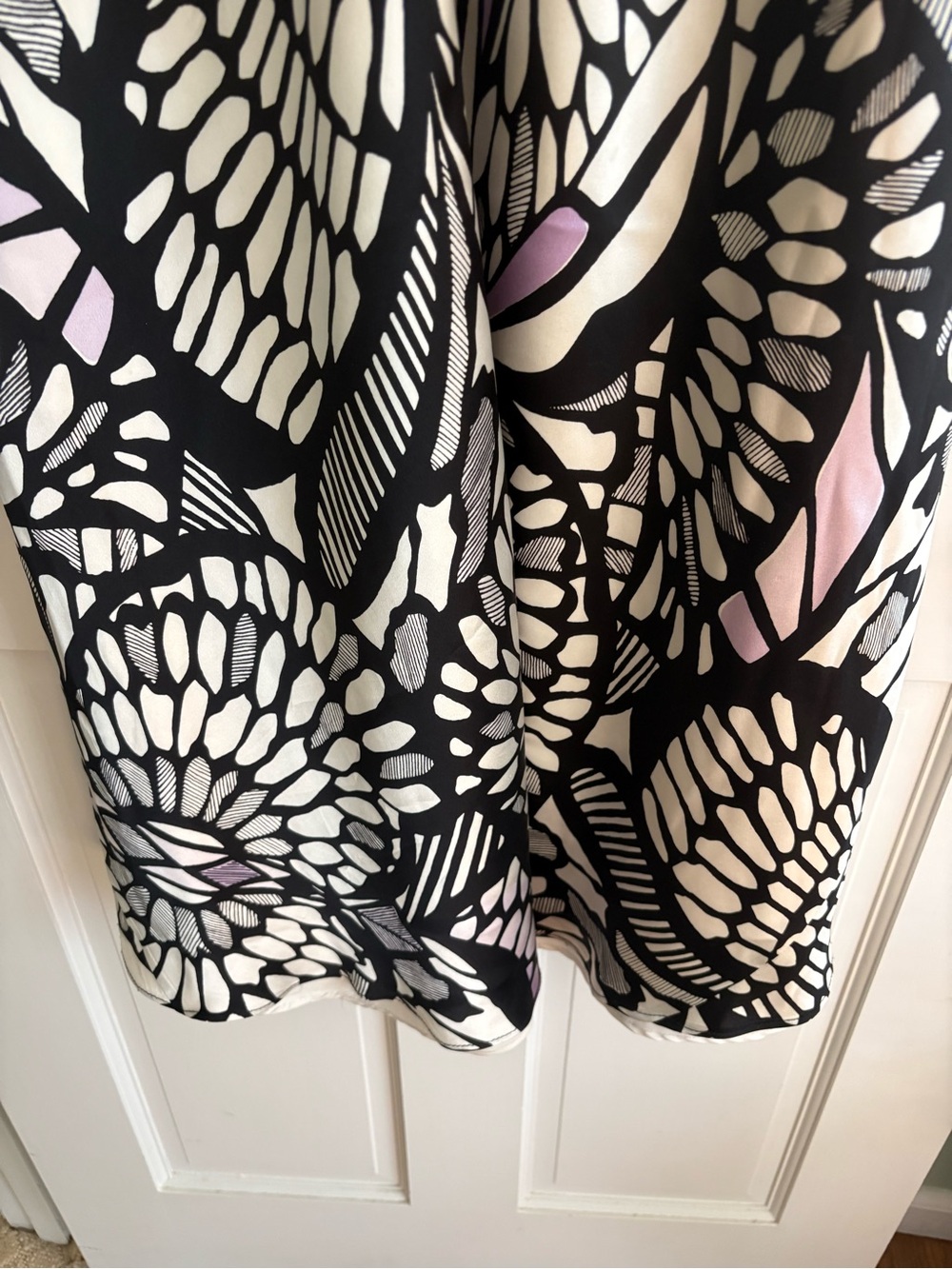 Laundry by Shelli Segal Strapless Sweetheart Long Dress Black White Purple 4 - Picture 9 of 16